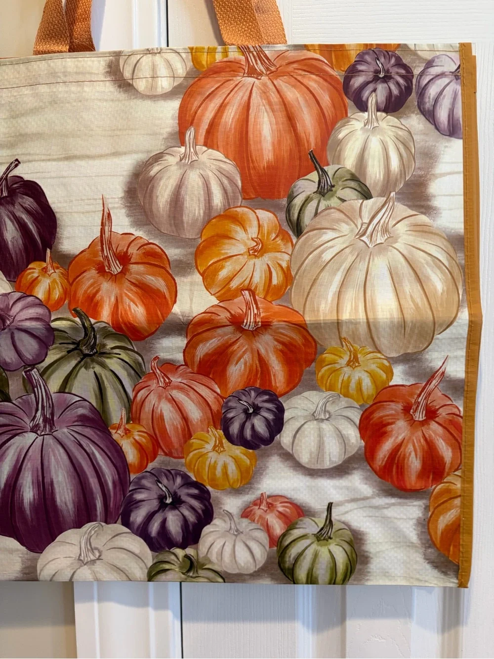 Marshalls/ TJ Maxx Pumpkin Print Reusable Tote Bag 🎃🛍️